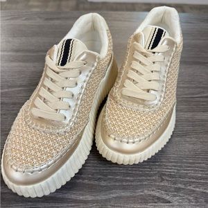 ShuShop Selina Sneakers Gold Size 7.5